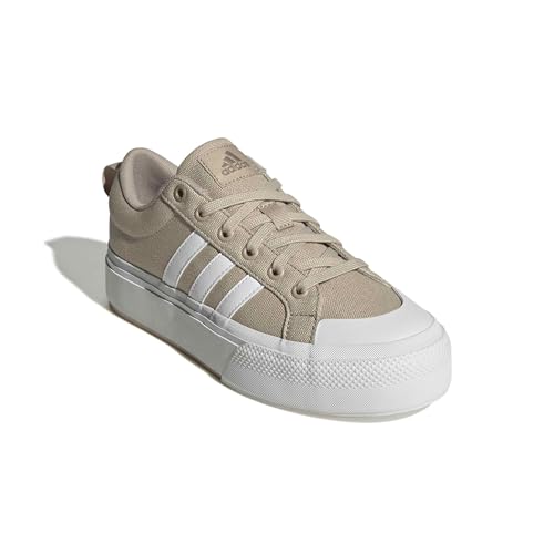 Adidas Bravada 2.0 Platform Sneakers - Women's Casual Shoes - Clay Brown/White/Cyber Metallic