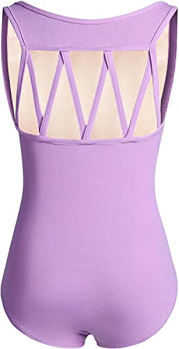 Tank Dance Leotard for Girls - Toddler Ballet, 5-6 Years, Purple