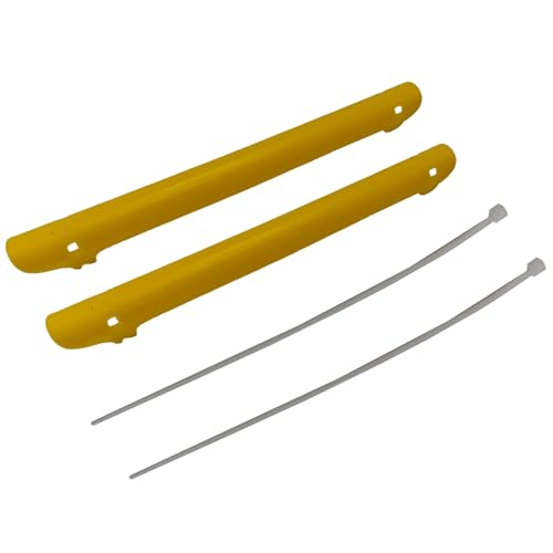 Bike Chainstay Protector - 2 Pack Anti-Scratch Frame Guard - Yellow