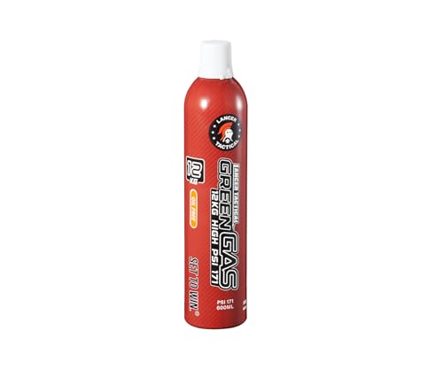 High PSI Green Gas for Airsoft Guns - Oil Free, 600ml Pack of 4
