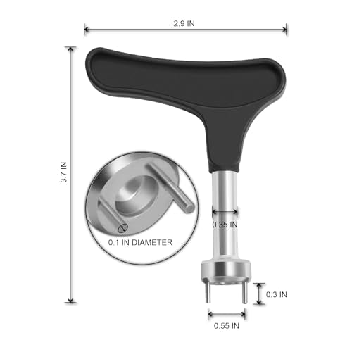 Universal Golf Spike Wrench - Two Pin Cleat Removal Tool for Golf Shoes