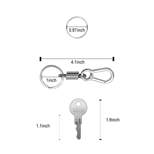 Replacement Golf Cart Ignition Keys for EZGO - 8 Pack with Keychain