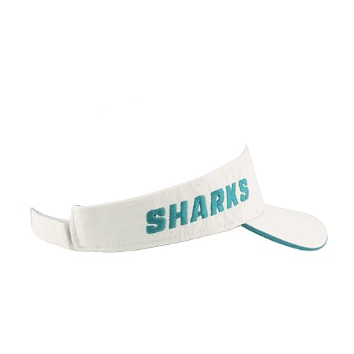 San Jose Sharks Visor - Officially Licensed NHL Impact White
