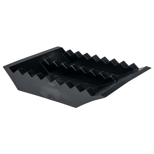 Heavy-Duty Rubber Football Field Goal Tee - 1 Inch, Black