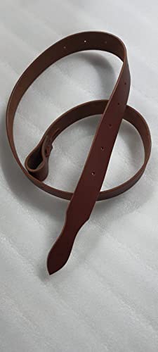 70-Inch Premium Leather Latigo Strap for Western Saddle Girth, Brown