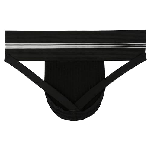 Men's 3" Wide Band Athletic Supporter - Large / Black