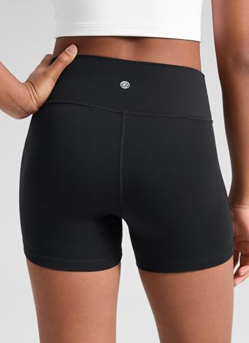 Girls Butterluxe Biker Shorts - Extremely Soft Compression, Medium Black