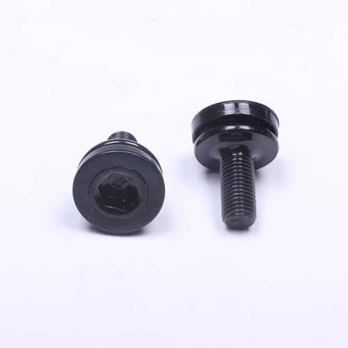 8mm Hex Crank Arm Fixing Bolts for Square Taper Bottom Bracket - Black 2PC