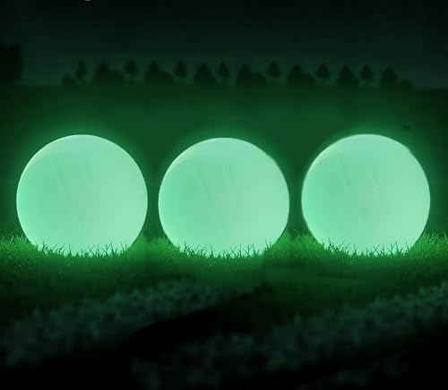 Aolowewin 3-Pack Glow in Dark Spike Replacement Balls for Night Sports