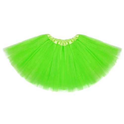 Toddler Tutu Skirt - 3 Layer Neon Green Ballet Dress