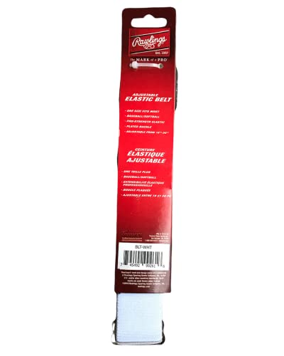 Adjustable Baseball Softball Pant Belt - White