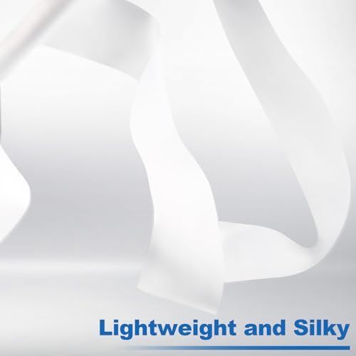 8.2 Ft Dance Ribbon Wand Set - 2 Pack White Streamers for Kids