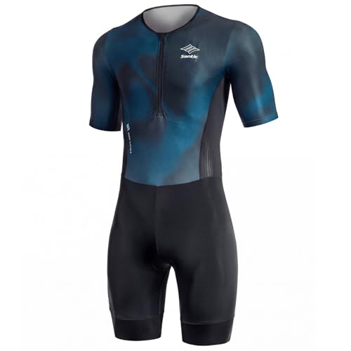 Men's Short Sleeve Triathlon Suit for Swimming, Cycling & Running