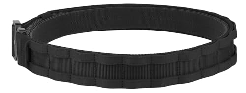 KRYDEX Quick Release Rigger MOLLE Belt 1.75 Inch Tactical Heavy Duty Belt - Medium, Black