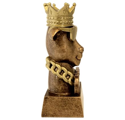 Customizable 7" G.O.A.T. Sculpture Trophy with Engraving