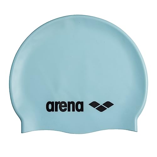 Unisex Soft Silicone Swim Cap - Pastel Blue, Comfortable Fit