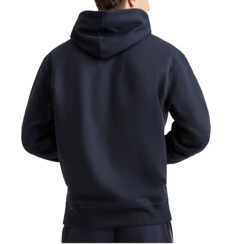 Champion Men's Pullover Fleece Hoodie Large Original Navy - Standard Fit, Midweight, Logo