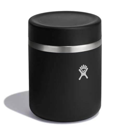 Hydro Flask 28 Oz Insulated Stainless Steel Food Jar - Leakproof Snack & Soup Container, Black