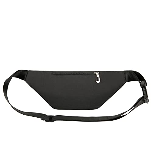 Waterproof Fanny Pack for Travel & Sports - Black
