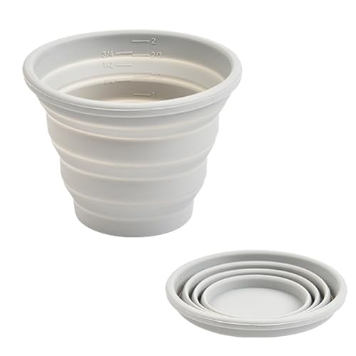 Silicone Collapsible Travel Cup - Reusable 300ml - Gray