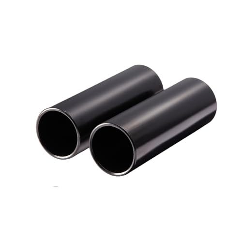 Black BMX Pegs for Grinding - Co-Mo Steel, 110mm Length, 38mm Diameter, 14mm Axle Hole with 3/8" Adapter