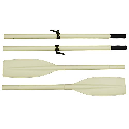 Heavy Duty Aluminum Oars with Oar Locks - 8' Split Shaft