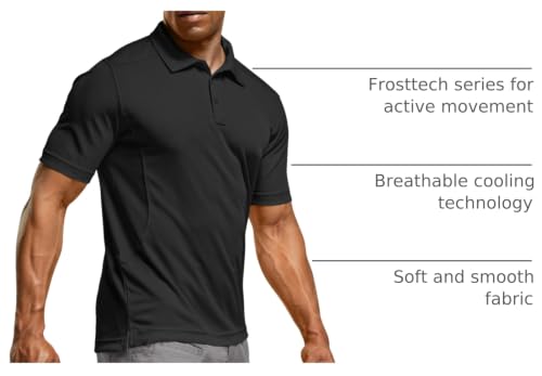 Quick Dry Tactical Polo Shirt - Lightweight Breathable Outdoor Golf Shirt