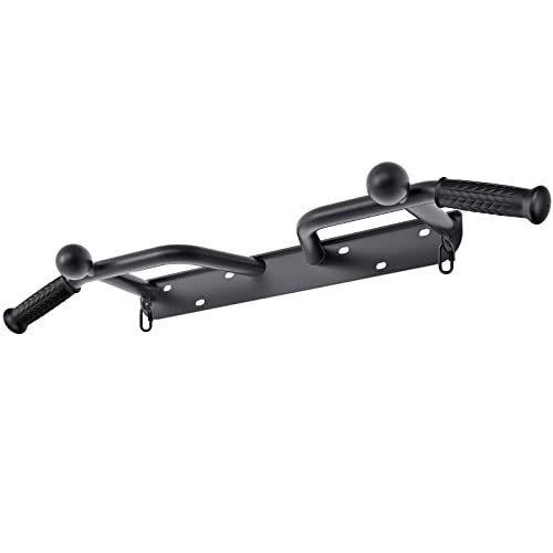 Heavy Duty Wall Mounted Pull Up Bar with Multi Handle Ball Grip