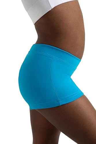 Boy Cut Low Rise Dance Shorts - Big Girls Columbia Blue
