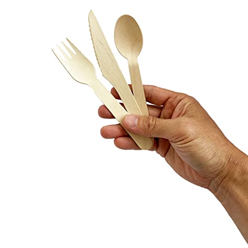 Biodegradable Wood Cutlery Knife - 6.5 Inch - 100 Count
