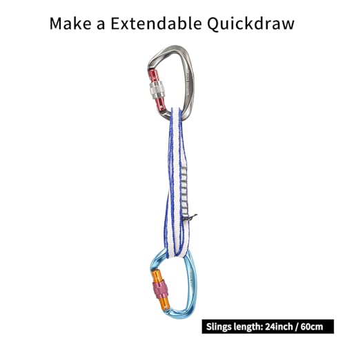 Dyneema Climbing Sling 10mm - 12" (30cm) Blue - 22KN Utility Cord