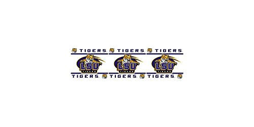 NCAA Wall Border - LSU Tigers Vinyl Peel-and-Stick 5'H x 15'L
