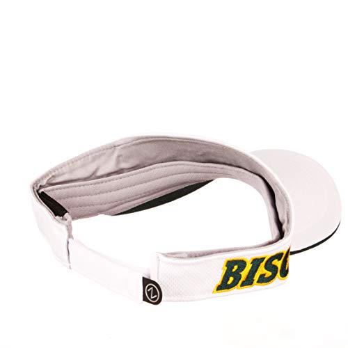 North Dakota State Bison White Velcro Visor Hat - NCAA Golf Cap