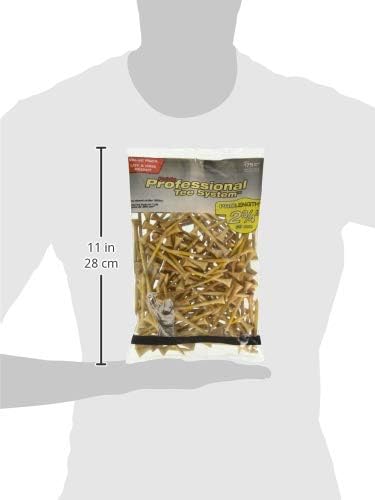 Pride Professional Tee System - 2-3/4 Inch ProLength Golf Tees | 175 Count, Natural Color