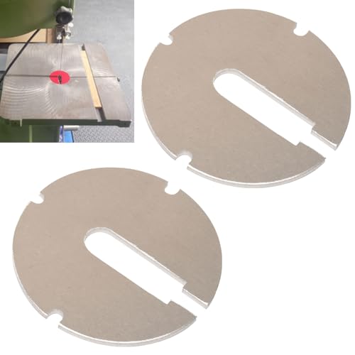 (Pack of 2) 426-02-063-0001 426-02-063-0002 Table Inserts (Diameter: 2.5 in, Thickness: 0.1 in) Compatible With Delta 14 Part/Rockwell 14" Band saws and 24" Scroll saws