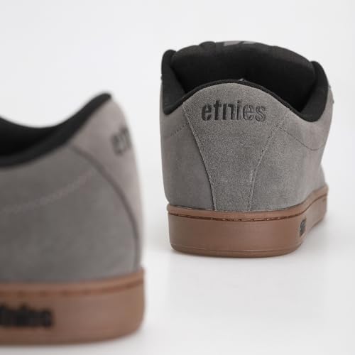 Etnies Kingpin - Classic Skate Heritage Fashion Style with on-Trend Puffy Look, Reinforced Cupsole - Grey/Black/Gum - 10.5