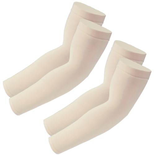 Cooling Arm Sleeves with UV Protection - 2 Pack Beige