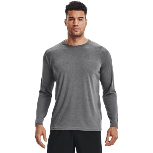 Under Armour Men's Velocity Long Sleeve T-Shirt XL Black Light Heather