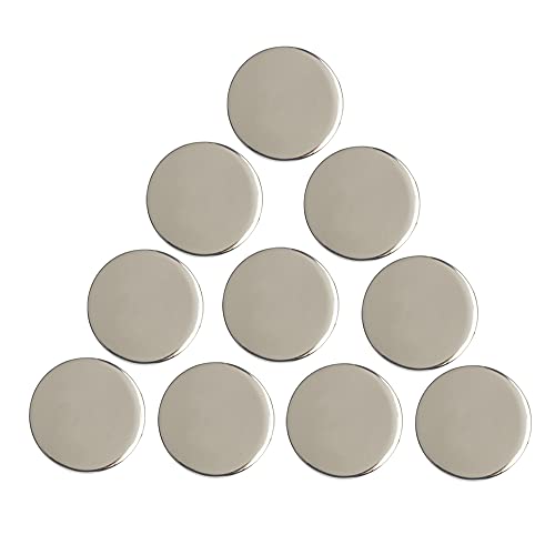 Golf Ball Markers Set - 10 Assorted Patterns, Soft Enamel - Silver