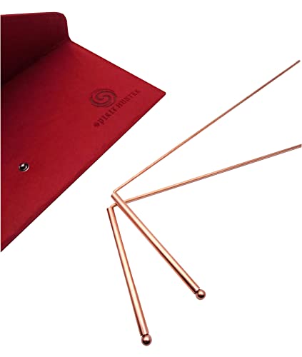 Copper Dowsing Rods Set - 2PCS Spirit Hunter Divining Tools for Water & Minerals