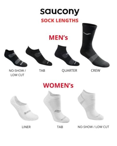 Saucony RunDry Mesh Ventilating Comfort Fit Crew Socks Large/Black (12 Pairs)