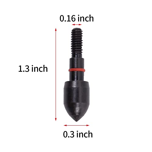 100 Grain Archery Field Points - 12 Pack Alloy Arrow Tips