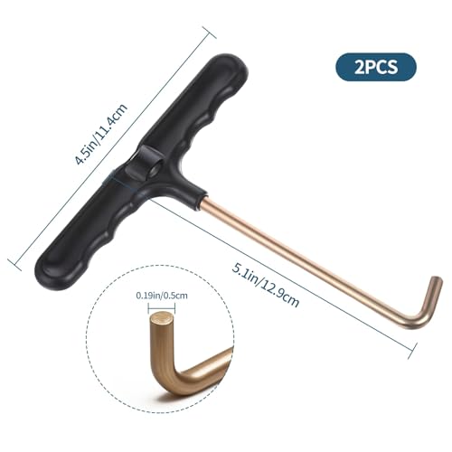 Trampoline Spring Puller Tool - 2PCS T-Hook for Easy Grip
