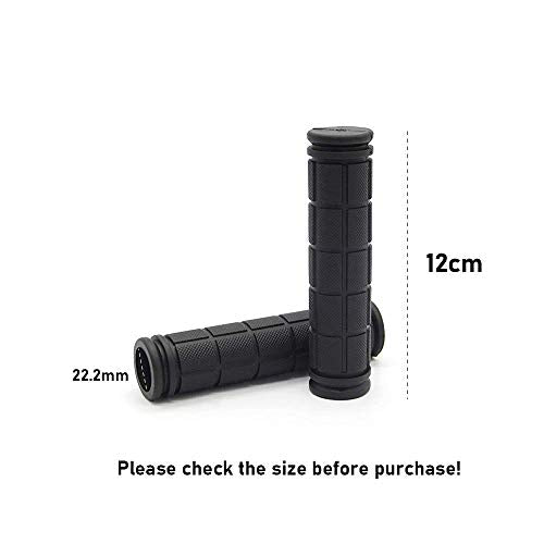Non-Slip Rubber Bicycle Handlebar Grips - Purple