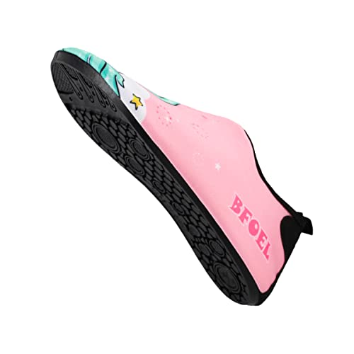 Water Shoes for Kids - Non-Slip Toddler Beach Shoes, 10.5 Little Kid / Pink Unicorn