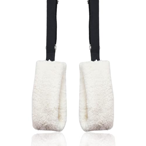 Adjustable Pilates Fuzzies Straps - Plush Support for Reformer Workouts