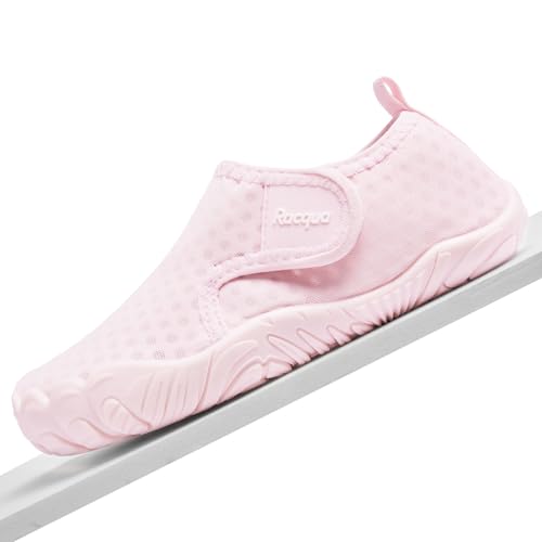 Kids Water Shoes - Quick Dry Barefoot Swim Aqua - Pink