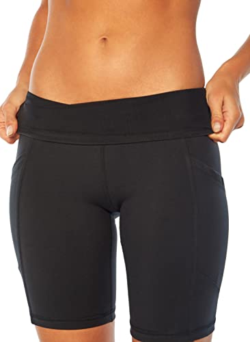 Marika Women's Odessa High Waist Tummy Control Bermuda Shorts Black XL
