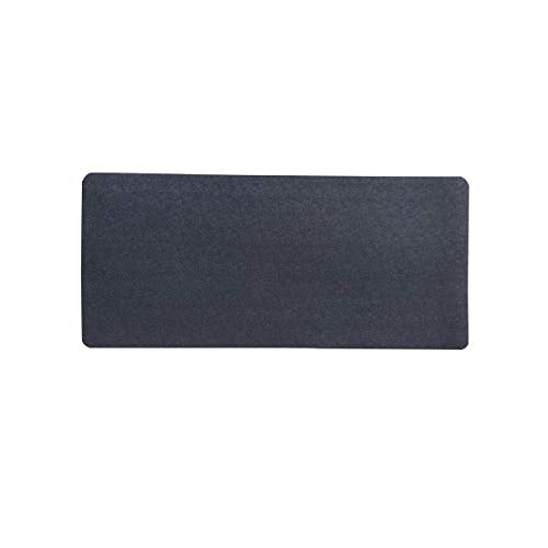 Fitness Equipment Mat - Black, 48"L x 24"W x 0.1"Th