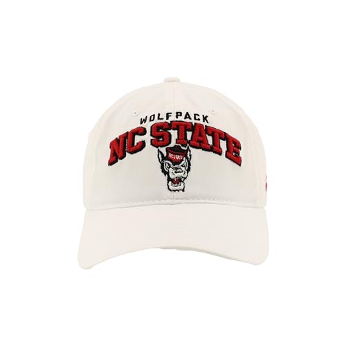 North Carolina State Wolfpack Adjustable Hat - White